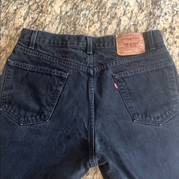 Levi’s 505 Straight Fit Men’s 36x30  Black - Picture 8 of 10